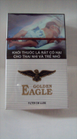 Vietnam Viet Nam EAGLE Opened Empty Hard Pack Of Tobacco Cigarette - Empty Cigarettes Boxes