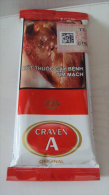 Vietnam Viet Nam CRAVEN A Opened Empty Plastic Pack Of Tobacco Cigarette - Estuches Para Cigarrillos (vacios)
