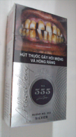 Vietnam Viet Nam 555 Light Opened Empty Hard Pack Of Tobacco Cigarette - Sigarettenkokers (leeg)