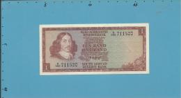 South Africa - 1 RAND - ( 1975 ) - Pick 116.b - Sign. 5 - Watermark: J. Van Riebeek - 2 Scans - Afrique Du Sud