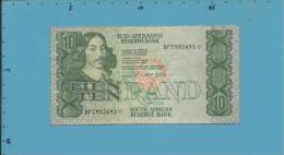 South Africa - 10 RAND - ( 1990 - 93 ) - Pick 120.e - Sign. 7 - Watermark: Jan Van Riebeek - 2 Scans - Afrique Du Sud