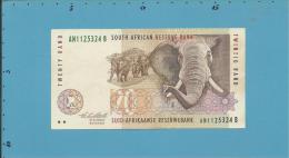 South Africa - 20 RAND - ( 1993 ) - Pick 124.a - Sign. 7 - Watermark: Elephant Head - 2 Scans - Südafrika