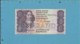 South Africa - 5 RAND - ( 1990 - 94 ) - Pick 119.e - Sign. 7 - Watermark: Jan Van Riebeek - 2 Scans - Südafrika