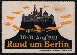 Flugmarke Rund Um Berlin 30.-31. Aug. 1913 - Luchtpost & Zeppelin