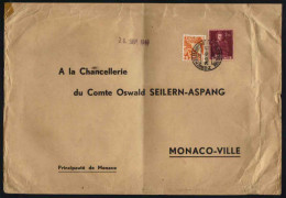 SUISSE - ZURICH / 1949 AFFRANCHISSEMENT A 2.15 F. SUR LETTRE POUR MONACO (ref5747) - Lettres & Documents