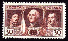 POLAND 1932 Washington Fi 250 Mint Hinged - Unused Stamps