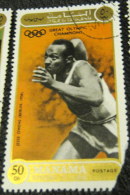 Manama 1971 Great Olympic Champions Jessie Owens 50dh - Used And Damaged - Manama