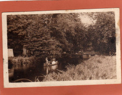 91 LARDY - La Juine à Gillevoisin Promenade En CANOE, Le Pont, Maison De Retraites St-François Cpa Année 1947 - Lardy