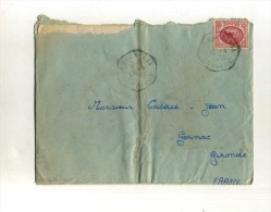 - FRANCE COLONIES . TUNISIE 1930/55 . LETTRE DE 1951 POUR LA METROPOLE . - Lettres & Documents