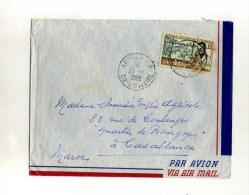 - FRANCE COLONIES . A.O.F. COTE D'IVOIRE . LETTRE DE 1955 POUR LA METROPOLE . - Briefe U. Dokumente