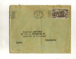 - FRANCE COLONIES . A.O.F. SENEGAL . LETTRE DE 1952 POUR LA METROPOLE . - Lettres & Documents