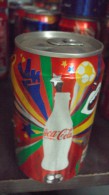 Vietnam Viet Nam Coca Cola Coke Empty Can - Colorful Design - Opened At Bottom - Cans