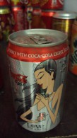 Malaysia Coca Cola Light Empty Can - New Design - Opened At Bottom - Blikken