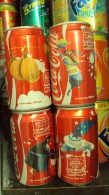 Set Of 04 Vietnam Viet Nam Coca Cola Empty Cans - Opened At Bottom - Scatole E Lattine In Metallo