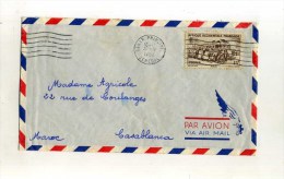 - FRANCE COLONIES . A.O.F. SENEGAL . LETTRE DE 1952 POUR LA METROPOLE . - Brieven En Documenten