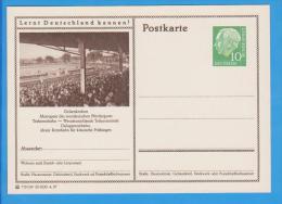 GERMANY  ALLEMAGNE  STADION STADE  POSTAL STATIONERY  ENTIERS POSTAUX 1957 - Cartes Postales Illustrées - Neuves