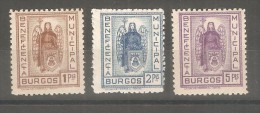 3 Viñetas Burgos Nº 38,39,40 Sofima-fesomi. - Viñetas De La Guerra Civil