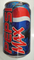 Cambodia Pepsi Max 330ml Empty Can / Opened At Bottom - Latas