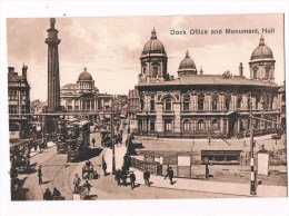 24003 Z ( 2 Scans ) Dock Office And Monument, Hull - Hull
