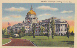 New State Capitol Building Jackson Mississippi Curteich - Jackson