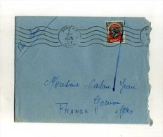 - FRANCE COLONIES . ALGERIE 1950/62 . LETTRE DE 1951 POUR LA METROPOLE . - Brieven En Documenten