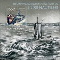 Central African Republic. 2014 USS Nautilus. (303b) - Submarines