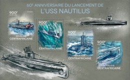 Central African Republic. 2014 USS Nautilus. (303a) - Sous-marins