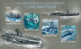 Central African Republic. 2014 USS Nautilus. (303a) - Submarinos