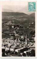 F615  Ardeche  Les Vans   Vue Générale 1951 Avec Chateaux De Chambonas Au Fond - Rochemaure