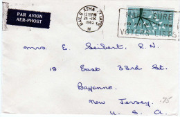 Irlande: 1962 Belle Lettre Voyagée Vers Les U.S.A Timbre Europa N°156 "Y&T" - FDC