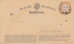 DR Karte EF Minr.18 Rendsburg 19.5.74 - Cartas & Documentos