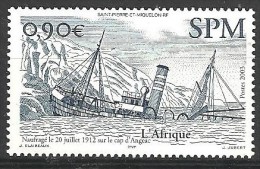 2003  Saint Pierre Et Miquelon N° 806  Nf** . Bateau .  L'Afrique - Ungebraucht