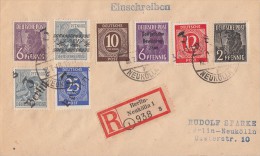 Berlin R-Brief Mit Bezirkshandst.-Marken Berlin 10.7.48 Ansehen !!!!!!!!!!!!! - Covers & Documents