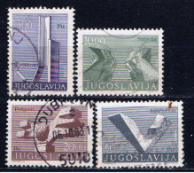 YU+ Jugoslawien 1974 Mi 1542-45 Denkmäler - Gebruikt
