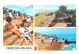 FRINTON ON SEA MULTIVIEW UNUSED POSTCARD ESSEX COLOURMASTER - Otros & Sin Clasificación