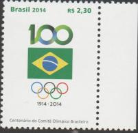 RO)2014 BRAZIL, THE BRAZILIAN OLYMPIC COMMITTEE CENTENARY, MNH - Nuevos
