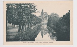 (RECTO / VERSO) LIGNY LE CHATEL - VUE SUR LA RIVIERE ET L' EGLISE - Ligny Le Chatel