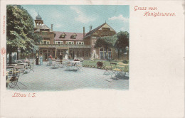 Litho AK Löbau Berghotel Honigbrunnen Gasthaus Restaurant Baude Am Löbauer Berg Bei Ebersdorf Herwigsdorf Bischdorf - Löbau