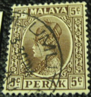 Perak 1935 Sultan Iskandar Of Perak 5c - Used - Perak