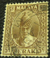 Perak 1938 Sultan Iskandar Of Perak 5c - Used - Perak