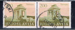YU+ Jugoslawien 1983 Mi 1992 Triumphbogen Titograd - Usados