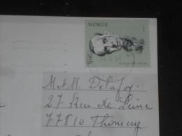 LETTRE NORVEGE NORGE NOREG NORWAY AVEC YT 1367 - CARICATURE HENRY GLEDITSCH - COMEDIEN ACTEUR CINEMA - OSLO - - Brieven En Documenten