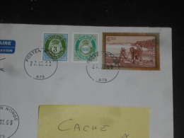 LETTRE NORVEGE NORGE NOREG NORWAY AVEC YT 1521 ET COR POSTAL - ARCTIQUE - GUNNAR ISACHSEN  SVALBARD - - Briefe U. Dokumente