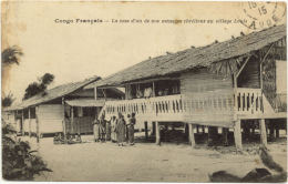 CPA A - Congo Français - La Case D'un De Nos Menages Chrétiens Au Village Louis - Congo Français