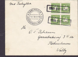 Denmark Landbrugsudstillingen Exhibition KØBENHAVN 1938 Cover Brief 4-Block H. C. Andersen MED POSTRYTTER Postal Rider - Storia Postale