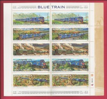 REPUBLIC OF SOUTH AFRICA , 1998, MNH Stamps/booklet, The Blue Train , MI Nr. 1179  , F3771 - Booklets