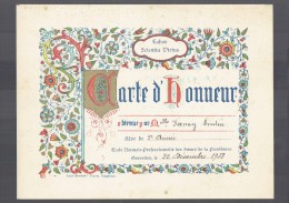 CARTE D' HONNEUR - Ecole Des Sœurs De La Providence , Gosselies - 1933  ( SEUTIN Luttre )    (3730) - Diplômes & Bulletins Scolaires