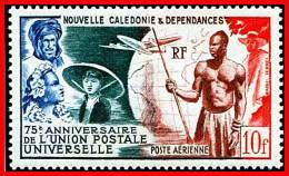 NEW CALEDONIA  1949 UPU SC#C24 MNH COSTUMES, PLANES, GLOBE, COMMUNICATIONS - Nuevos