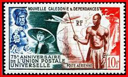 NEW CALEDONIA  1949 UPU SC#C24 MLH COSTUMES, PLANES, GLOBE, COMMUNICATIONS - Unused Stamps