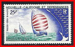 NEW CALEDONIA  1967 SAIL BOATS / YACHTS SC#C50 MNH  SHIPS, REGATTA, MAPS - Unused Stamps